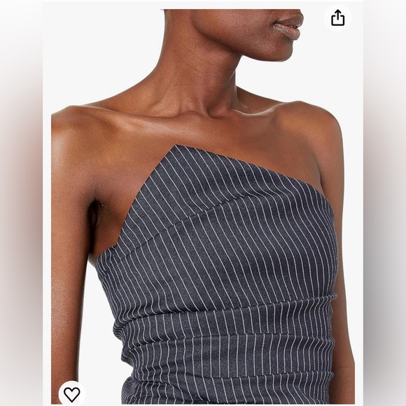 Amazon The Drop Women's Sky Captain Striped Strapless Top by @signedblake - Picture 4 of 8